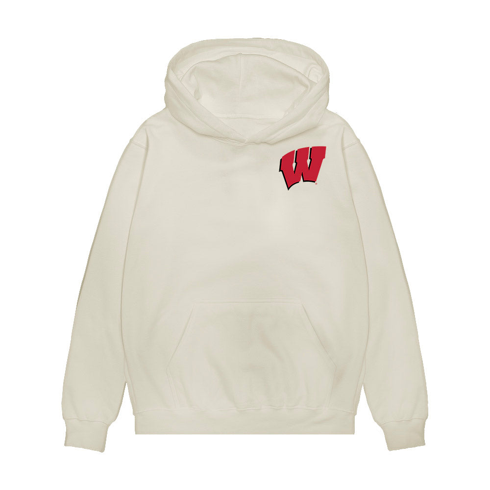 Wisconsin - NCAA Women's Volleyball : Addison Horner - Collage Premium Hooded Sweatshirt-0