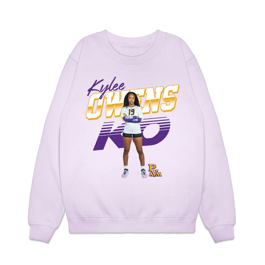 undefined - NCAA Women's Volleyball : Kylee Owens - Collage Premium Crewneck Sweatshirt-0