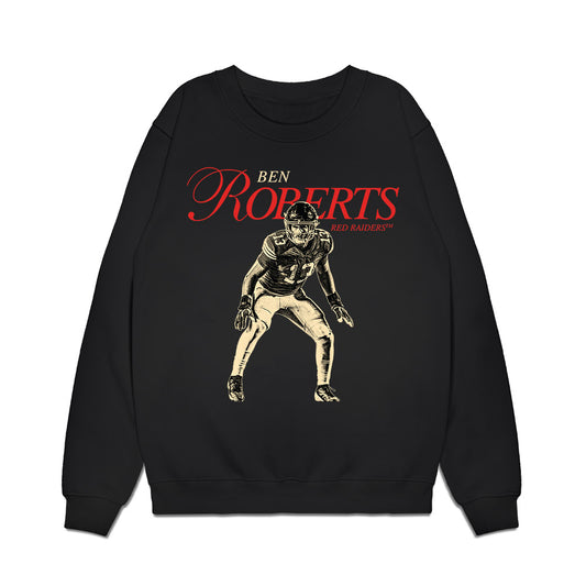 Texas Tech - NCAA Football : Ben Roberts - Legacy Premium Crewneck Sweatshirt-0