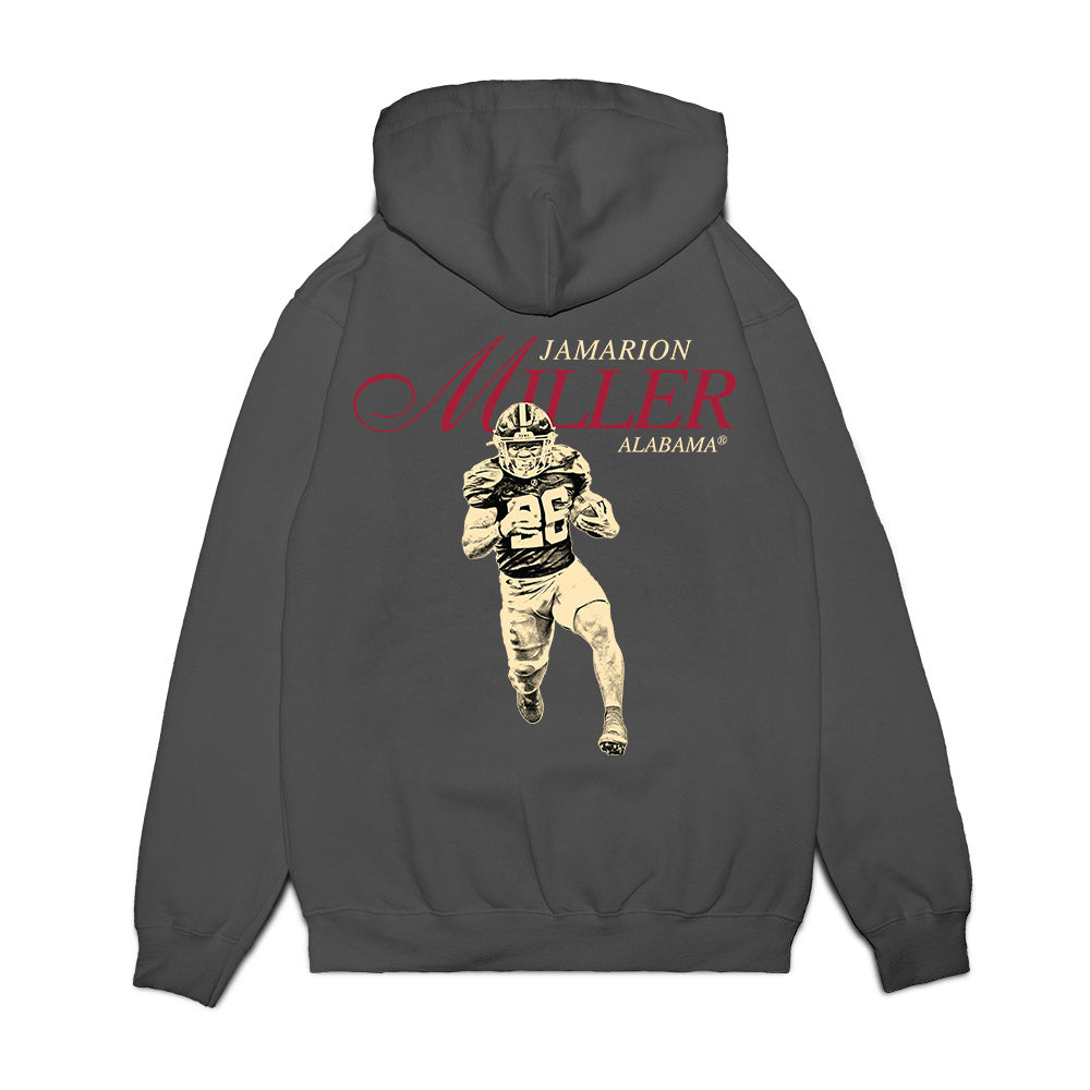 Alabama - NCAA Football : Jamarion Miller - Legacy Premium Hooded Sweatshirt-1
