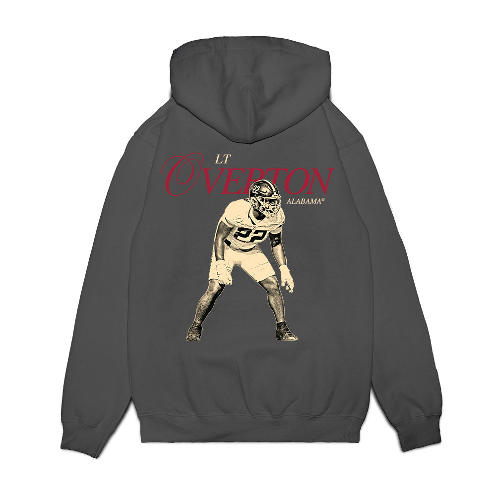 Alabama - NCAA Football : LT Overton - Legacy Premium Hooded Sweatshirt-1