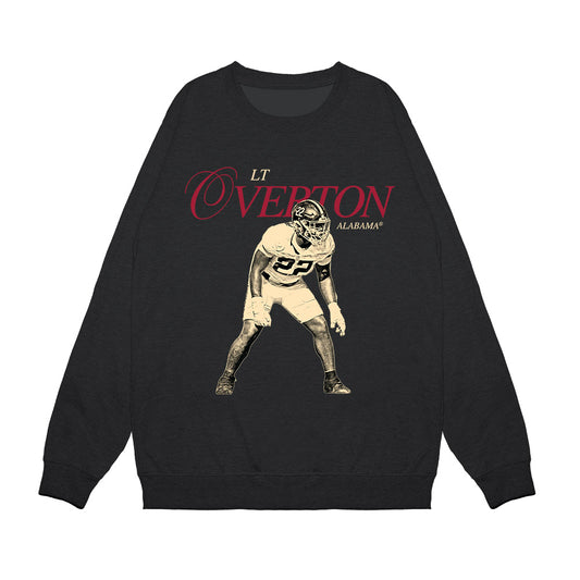 Alabama - NCAA Football : LT Overton - Legacy Premium Crewneck Sweatshirt-0