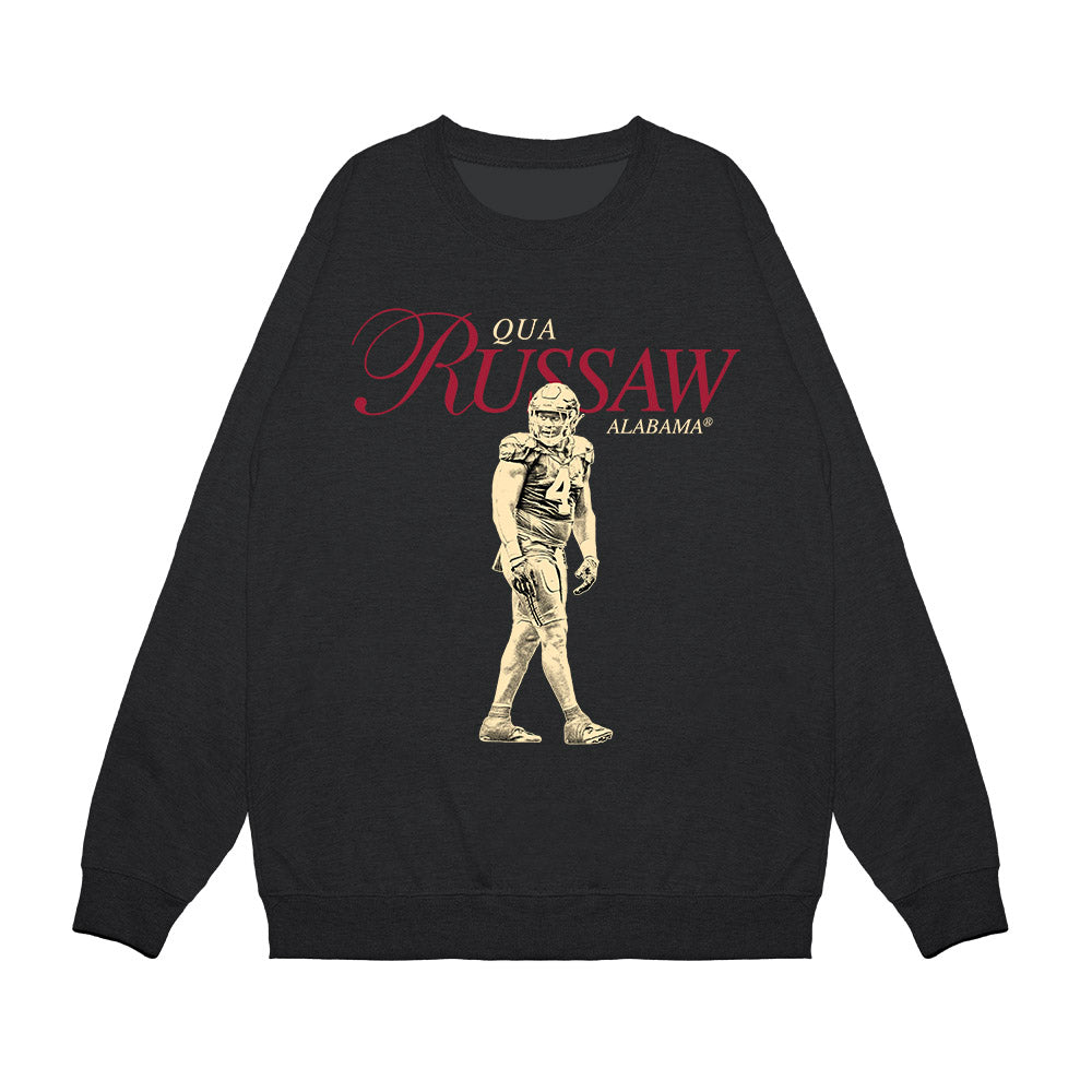 Alabama - NCAA Football : Qua Russaw - Legacy Premium Crewneck Sweatshirt-0