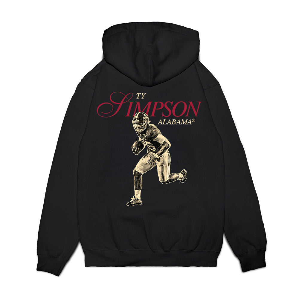 Alabama - NCAA Football : Ty Simpson - Legacy Premium Hooded Sweatshirt-1