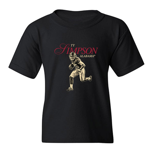 Alabama - NCAA Football : Ty Simpson - Legacy Youth T-Shirt-0