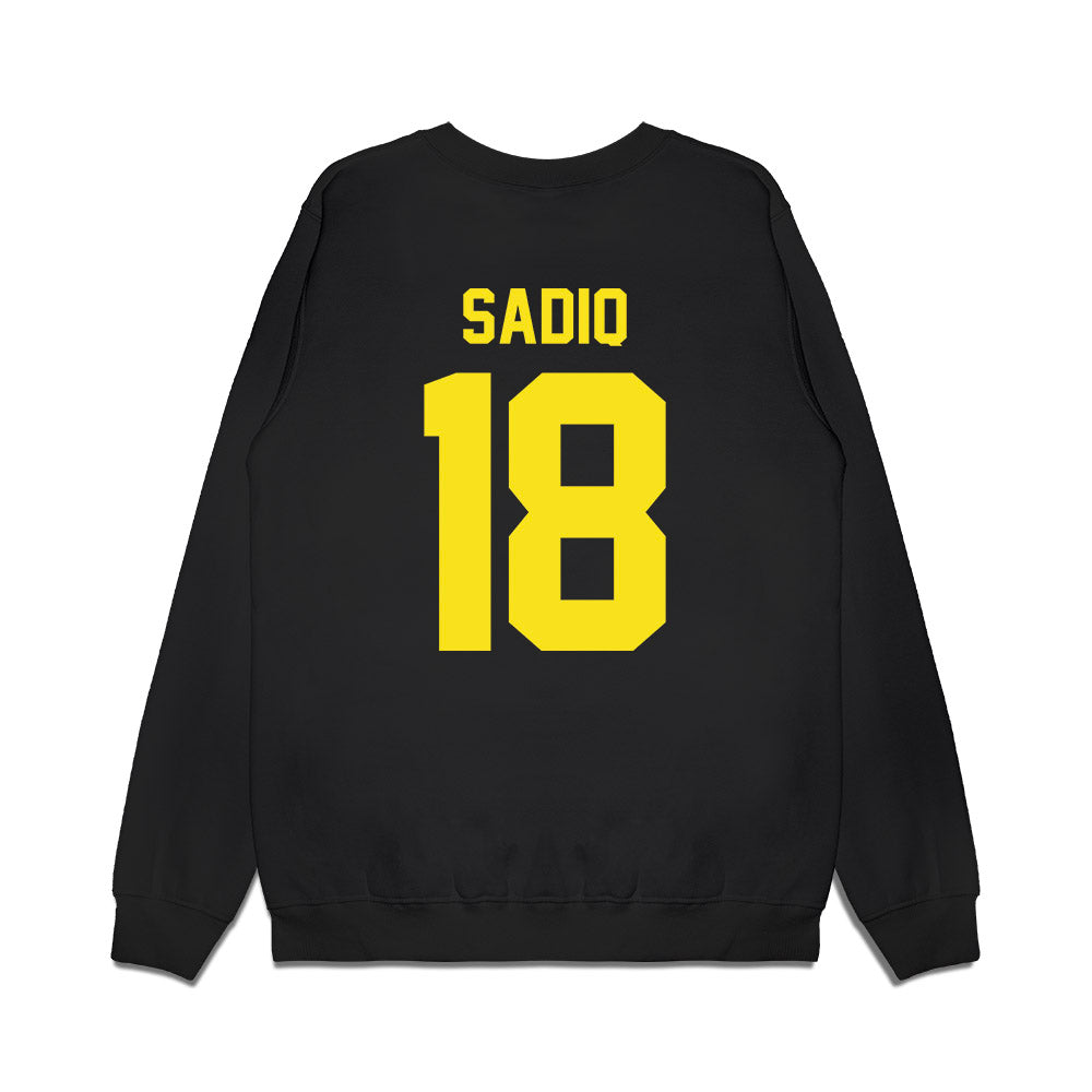 Oregon - NCAA Football : Kenyon Sadiq - Vintage Helmet Premium Crewneck Sweatshirt-1