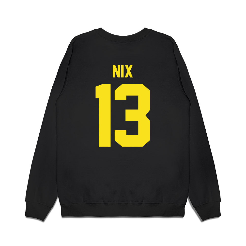 Oregon - NCAA Football : Gavin Nix - Vintage Helmet Premium Crewneck Sweatshirt-1