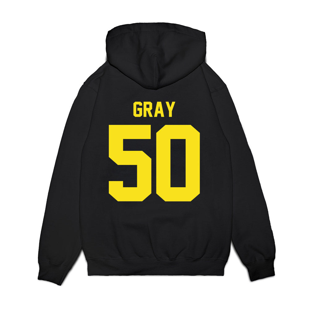 Oregon - NCAA Football : Tionne Gray - Vintage Helmet Premium Hooded Sweatshirt-1