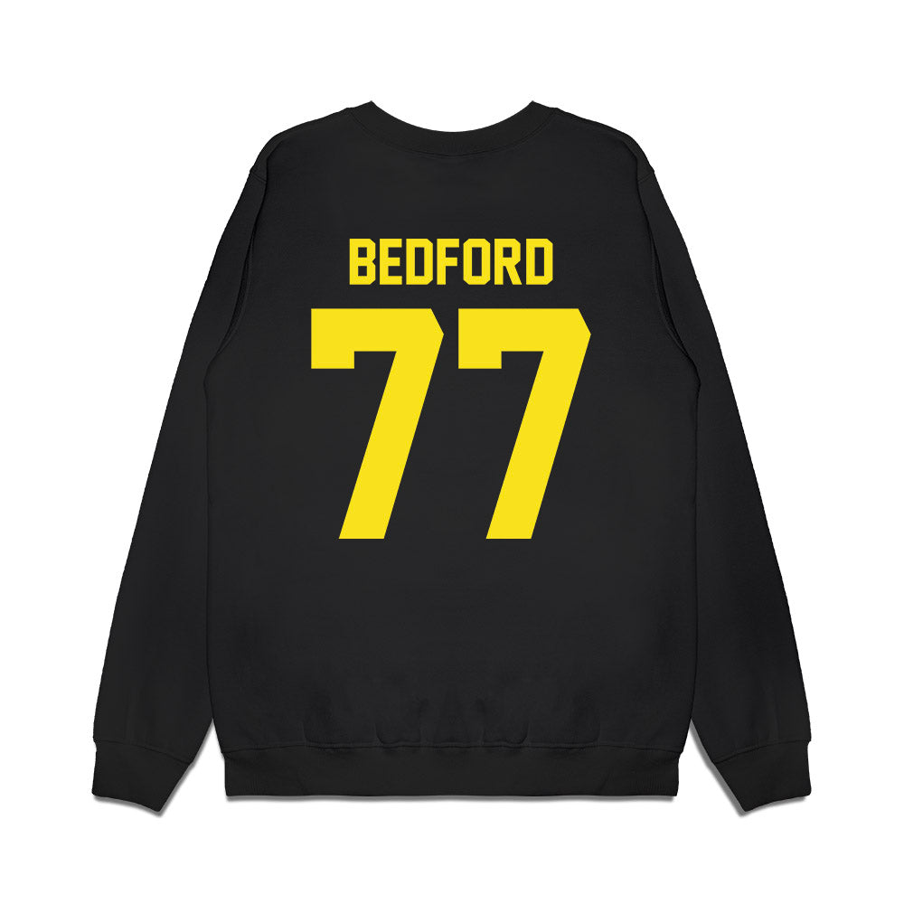 Oregon - NCAA Football : Matthew Bedford - Vintage Helmet Premium Crewneck Sweatshirt-1