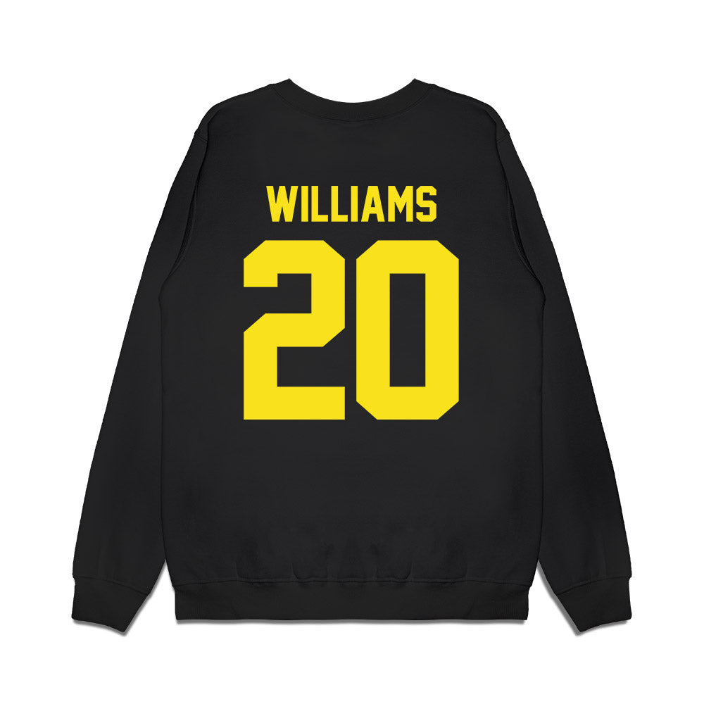 Oregon - NCAA Football : Dylan Williams - Vintage Helmet Premium Crewneck Sweatshirt-1