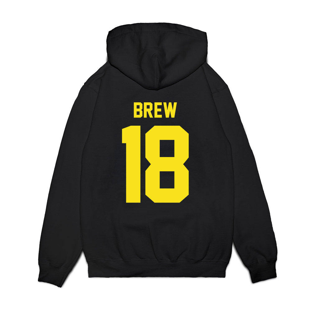 Oregon - NCAA Football : Dorian Brew - Vintage Helmet Premium Hooded Sweatshirt-1