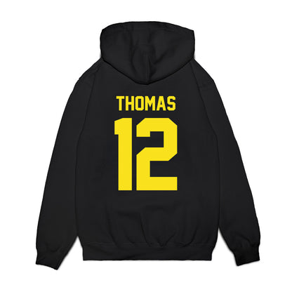 Oregon - NCAA Football : Brock Thomas - Vintage Helmet Premium Hooded Sweatshirt-1