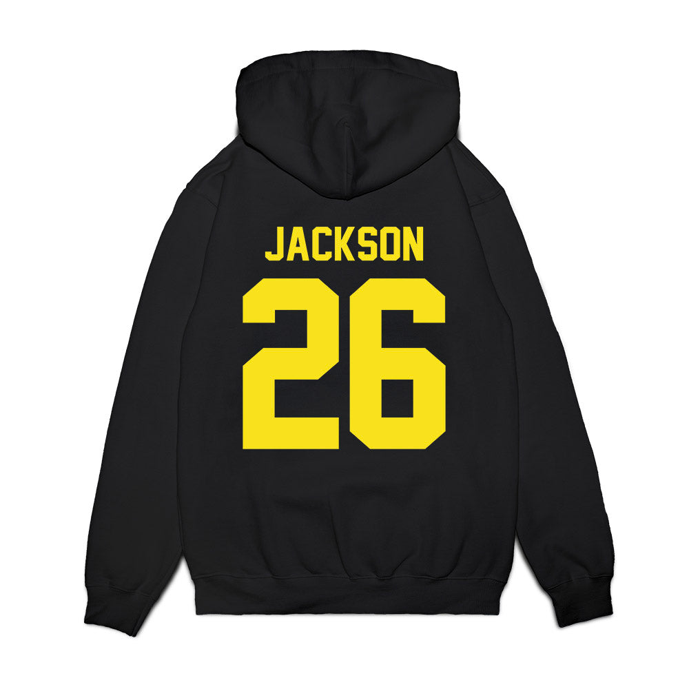 Oregon - NCAA Football : Devon Jackson - Vintage Helmet Premium Hooded Sweatshirt-1