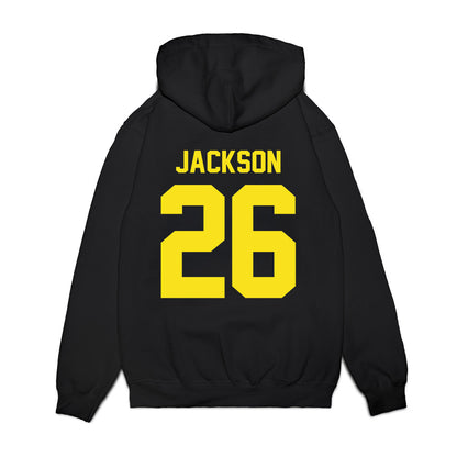 Oregon - NCAA Football : Devon Jackson - Vintage Helmet Premium Hooded Sweatshirt-1