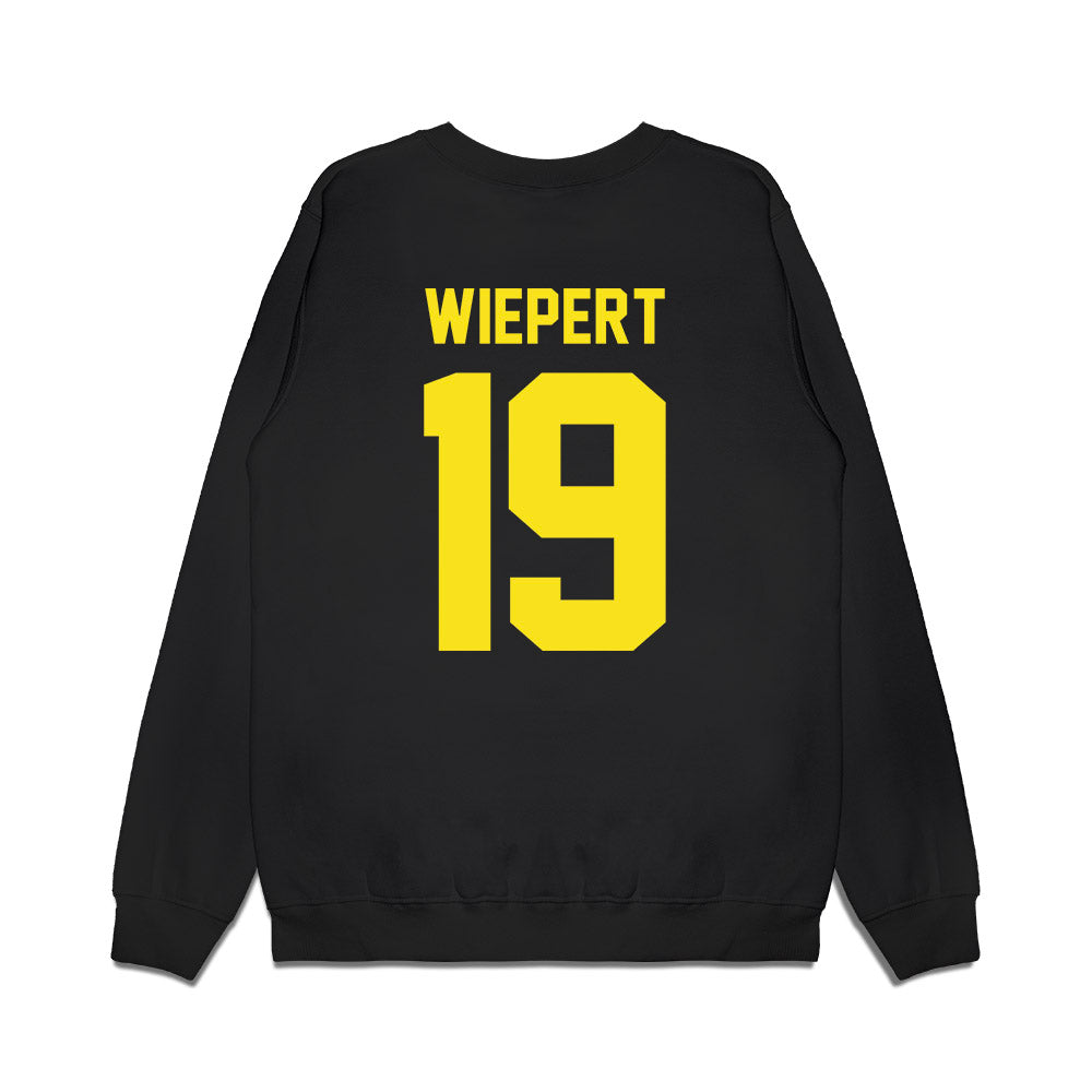 Oregon - NCAA Football : Mark Wiepert - Vintage Helmet Premium Crewneck Sweatshirt-1