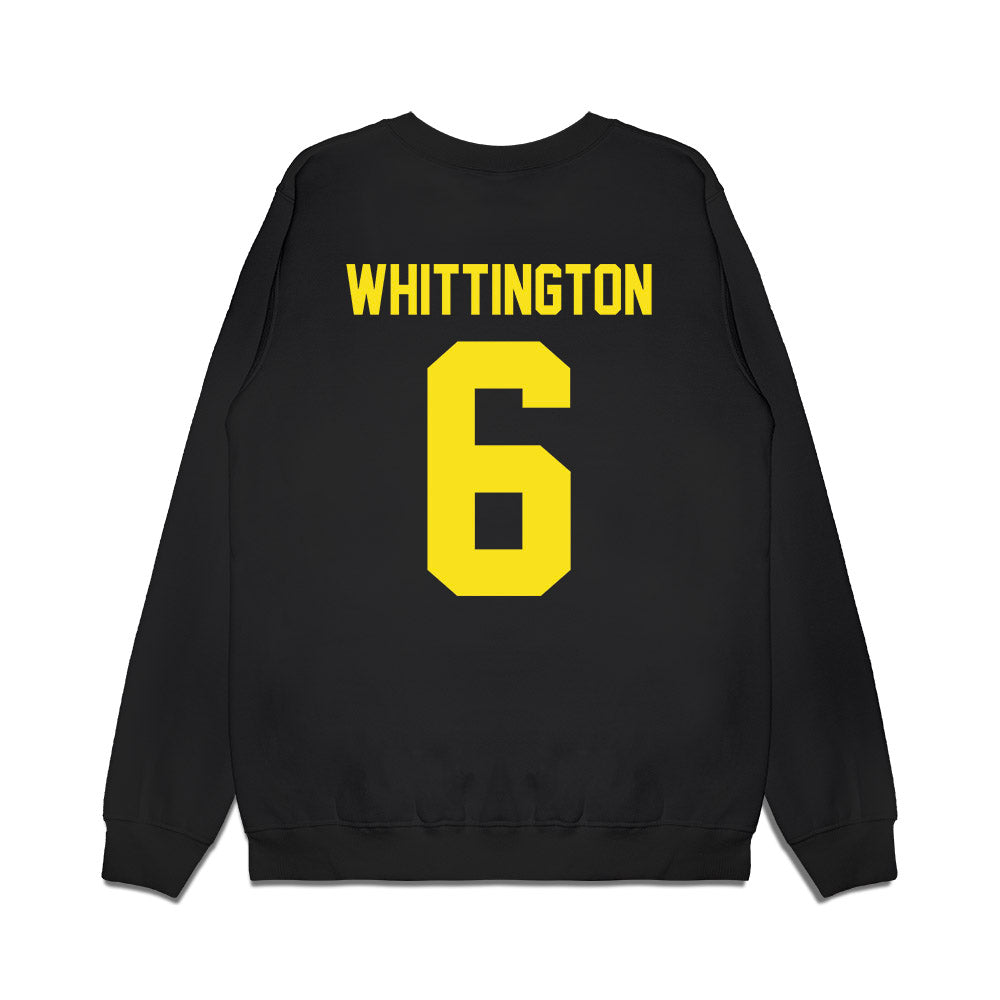 Oregon - NCAA Football : Noah Whittington - Vintage Helmet Premium Crewneck Sweatshirt-1