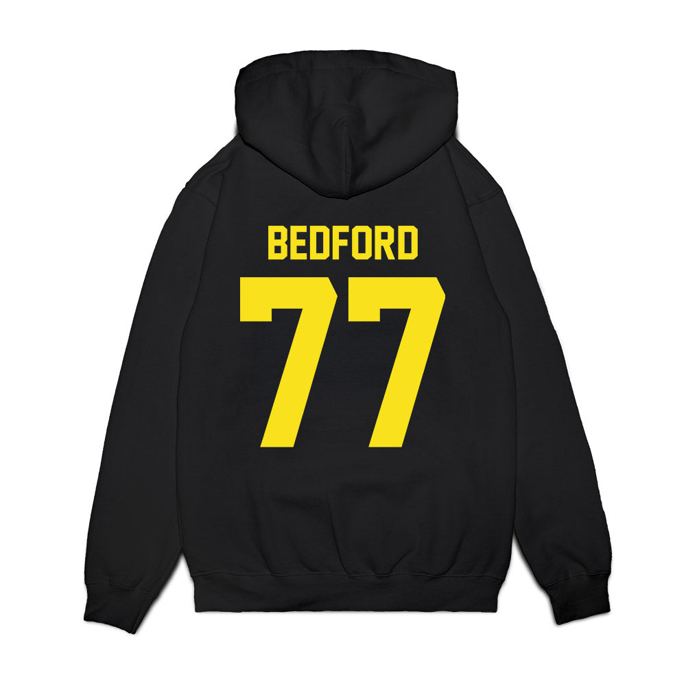Oregon - NCAA Football : Matthew Bedford - Vintage Helmet Premium Hooded Sweatshirt-1