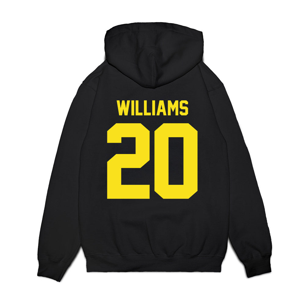 Oregon - NCAA Football : Dylan Williams - Vintage Helmet Premium Hooded Sweatshirt-1