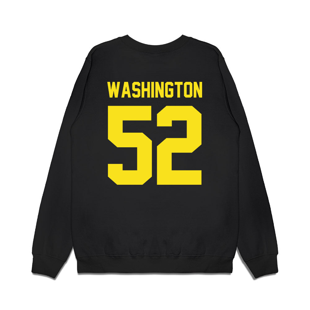 Oregon - NCAA Football : A'Mauri Washington - Vintage Helmet Premium Crewneck Sweatshirt-1