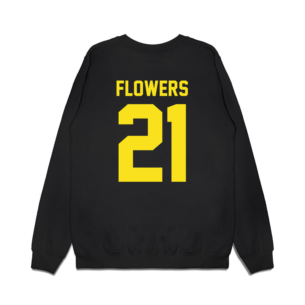 Oregon - NCAA Football : Aaron Flowers - Vintage Helmet Premium Crewneck Sweatshirt-1