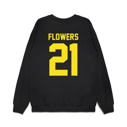 Oregon - NCAA Football : Aaron Flowers - Vintage Helmet Premium Crewneck Sweatshirt-1