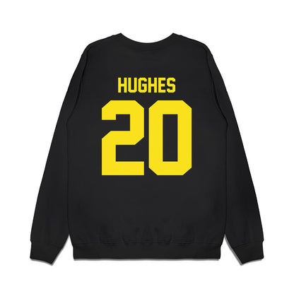 Oregon - NCAA Football : Makhi Hughes - Vintage Helmet Premium Crewneck Sweatshirt-1