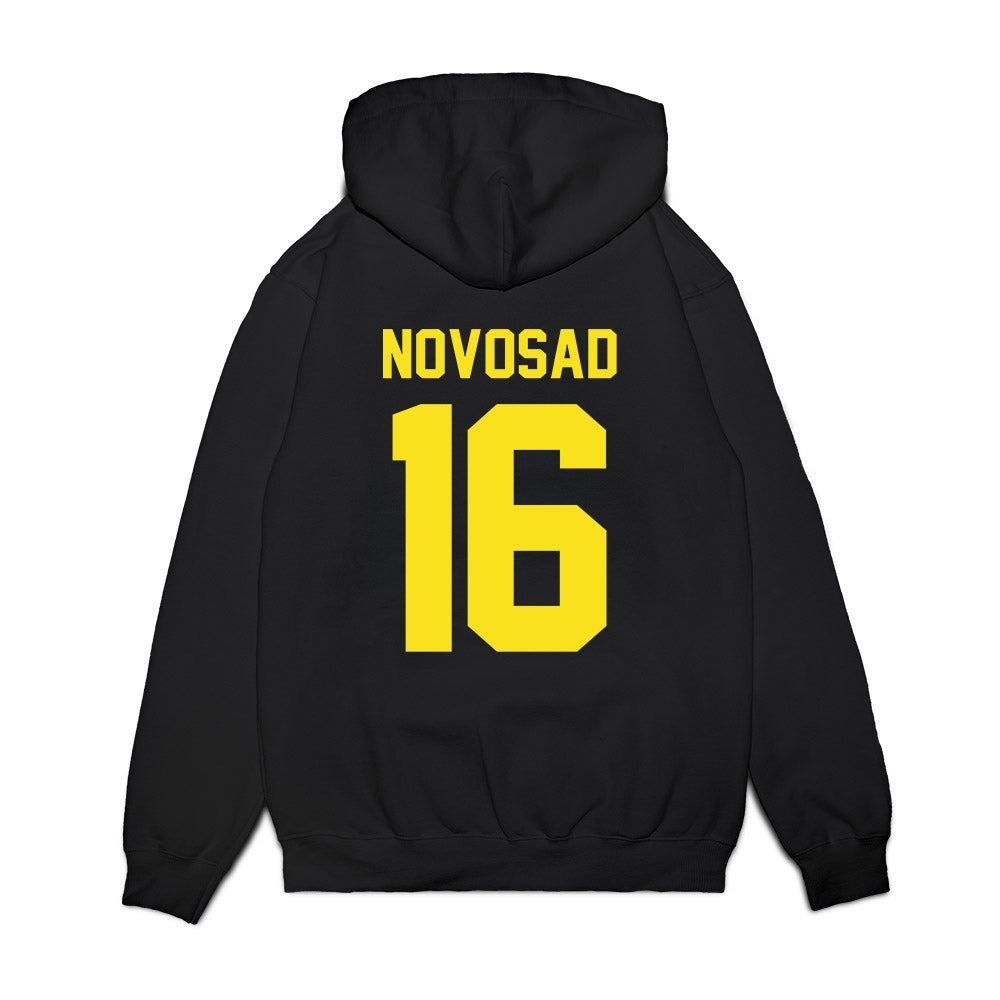Oregon - NCAA Football : Austin Novosad - Vintage Helmet Premium Hooded Sweatshirt-1