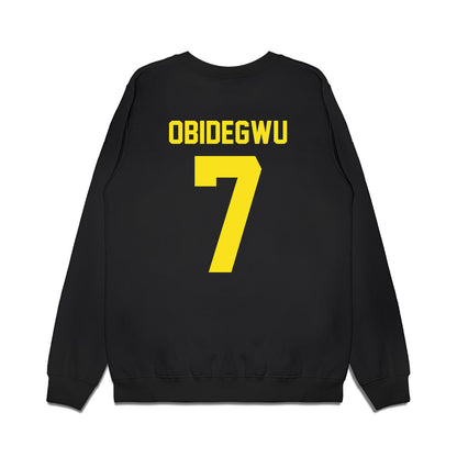 Oregon - NCAA Football : Ify Obidegwu - Vintage Helmet Premium Crewneck Sweatshirt-1