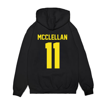 Oregon - NCAA Football : Jeremiah McClellan - Vintage Helmet Premium Hooded Sweatshirt-1