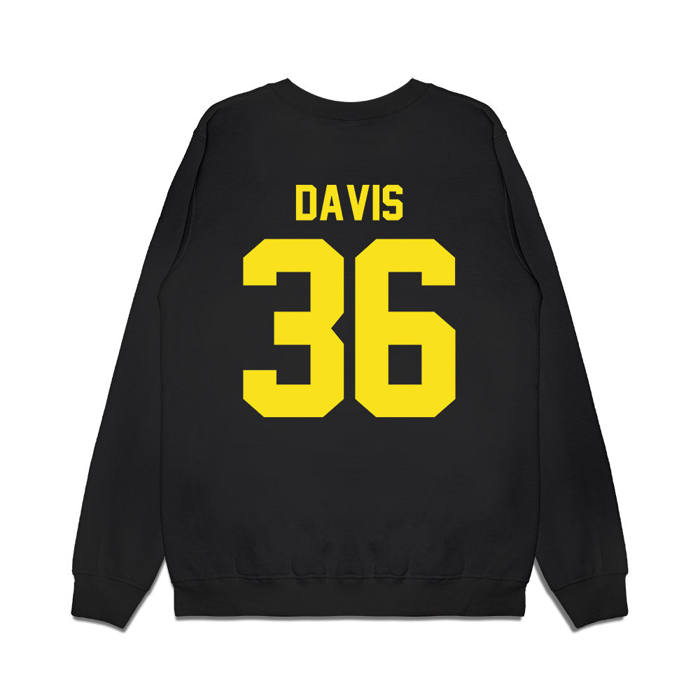 Oregon - NCAA Football : Timon Davis - Vintage Helmet Premium Crewneck Sweatshirt-1
