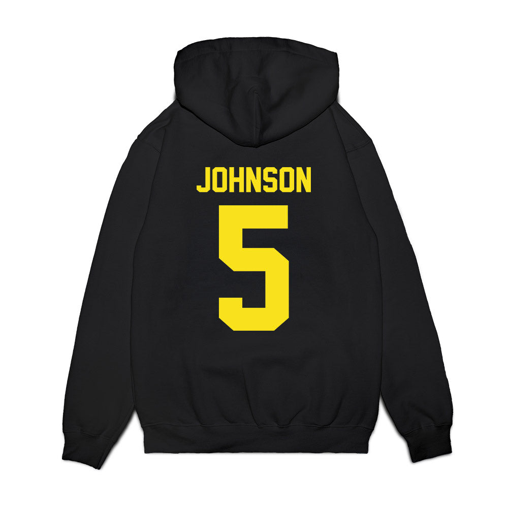 Oregon - NCAA Football : Theran Johnson - Vintage Helmet Premium Hooded Sweatshirt-1