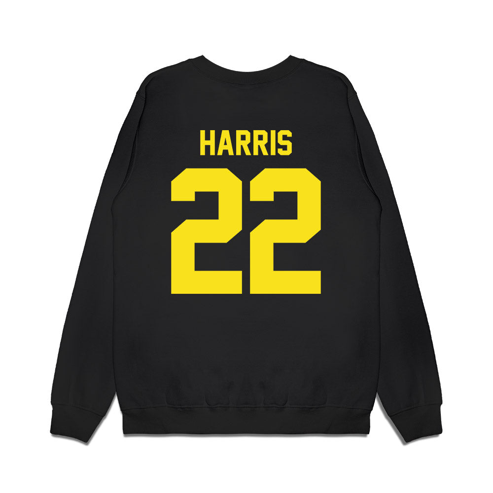 Oregon - NCAA Football : Jay Harris - Vintage Helmet Premium Crewneck Sweatshirt-1