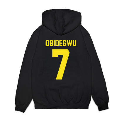 Oregon - NCAA Football : Ify Obidegwu - Vintage Helmet Premium Hooded Sweatshirt-1