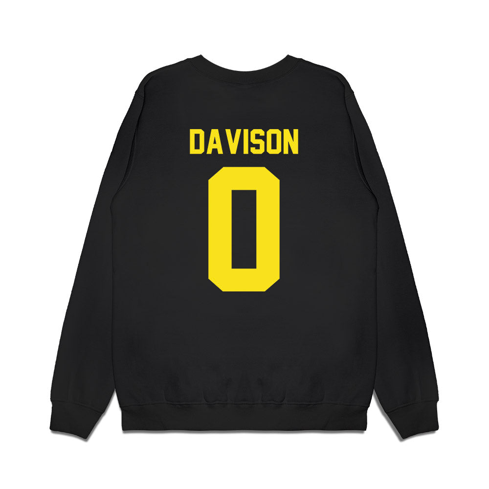 Oregon - NCAA Football : Jordon Davison - Vintage Helmet Premium Crewneck Sweatshirt-1