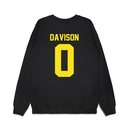 Oregon - NCAA Football : Jordon Davison - Vintage Helmet Premium Crewneck Sweatshirt-1
