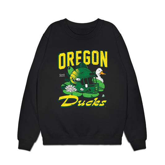 Oregon - NCAA Football : Bryce Boulton - Vintage Helmet Premium Crewneck Sweatshirt-0