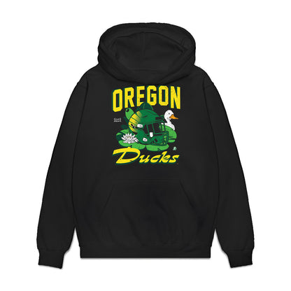Oregon - NCAA Football : Xadavien Sims - Vintage Helmet Premium Hooded Sweatshirt-0