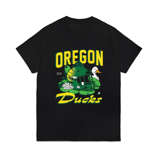 Oregon - NCAA Football : Gage Hurych - Vintage Helmet Comfort Colors T-Shirt-0