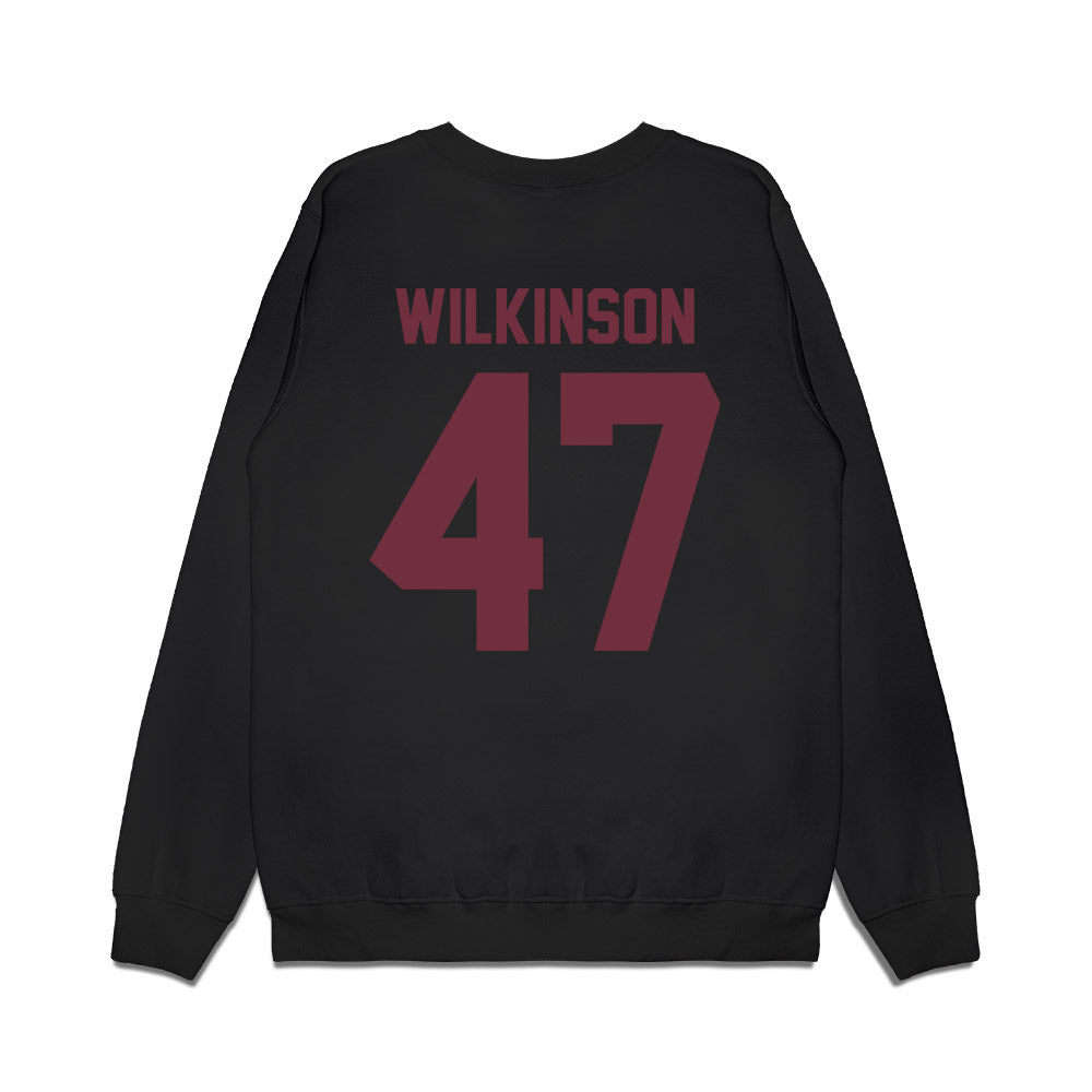 Mississippi State - NCAA Football : William Wilkinson - Vintage Helmet Premium Crewneck Sweatshirt-1