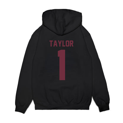 Mississippi State - NCAA Football : KaMario Taylor - Vintage Helmet Premium Hooded Sweatshirt-1