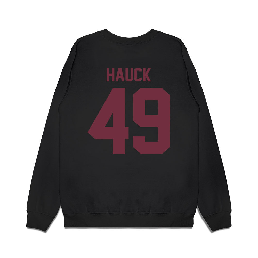 Mississippi State - NCAA Football : Marlon Hauck - Vintage Helmet Premium Crewneck Sweatshirt-1