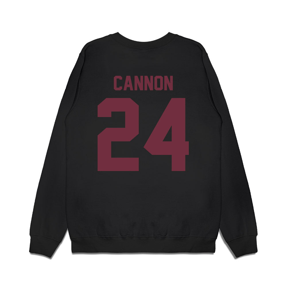 Mississippi State - NCAA Football : Elijah Cannon - Vintage Helmet Premium Crewneck Sweatshirt-1