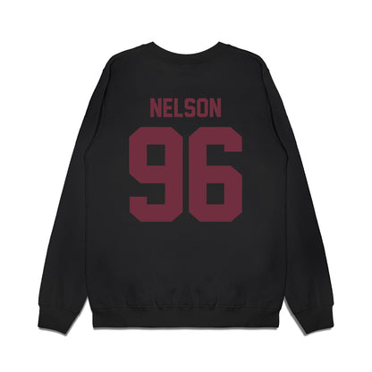 Mississippi State - NCAA Football : John Nelson - Vintage Helmet Premium Crewneck Sweatshirt-1