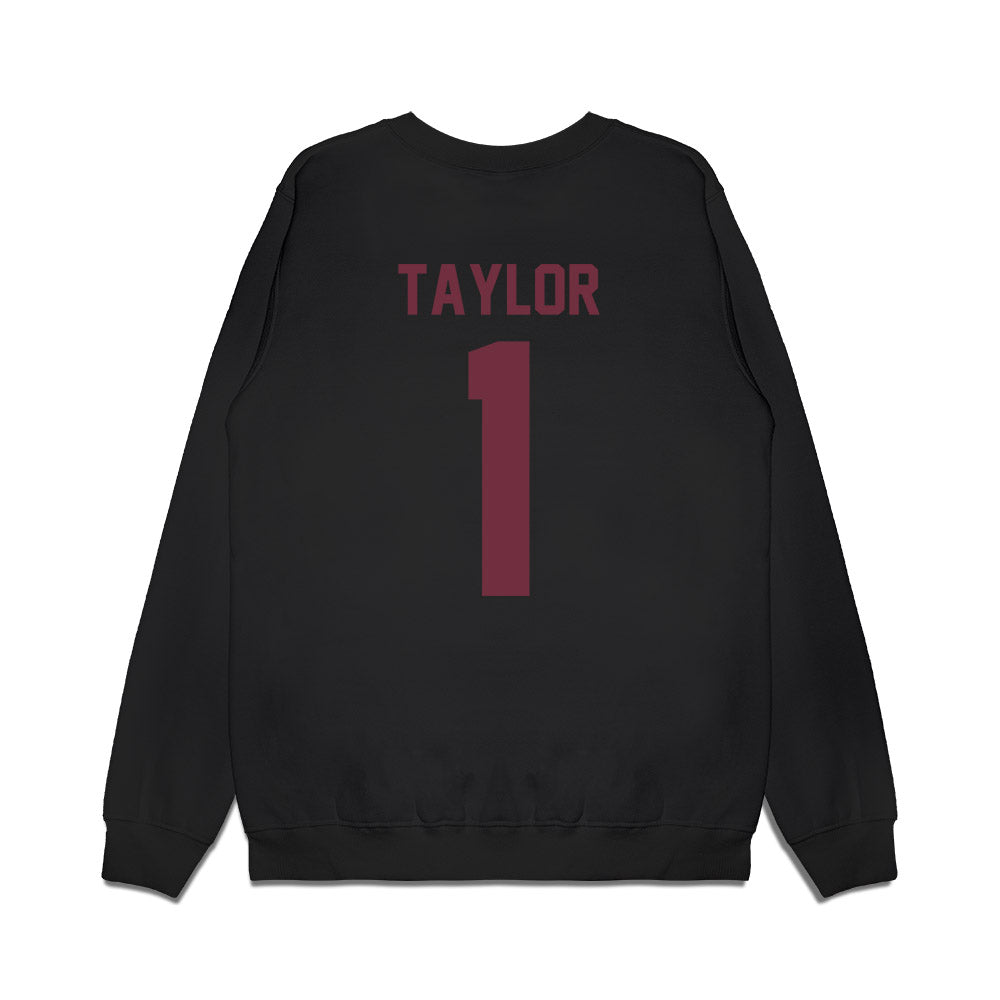 Mississippi State - NCAA Football : KaMario Taylor - Vintage Helmet Premium Crewneck Sweatshirt-1