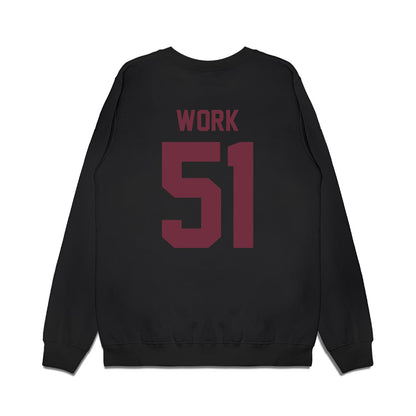 Mississippi State - NCAA Football : Luke Work - Vintage Helmet Premium Crewneck Sweatshirt-1