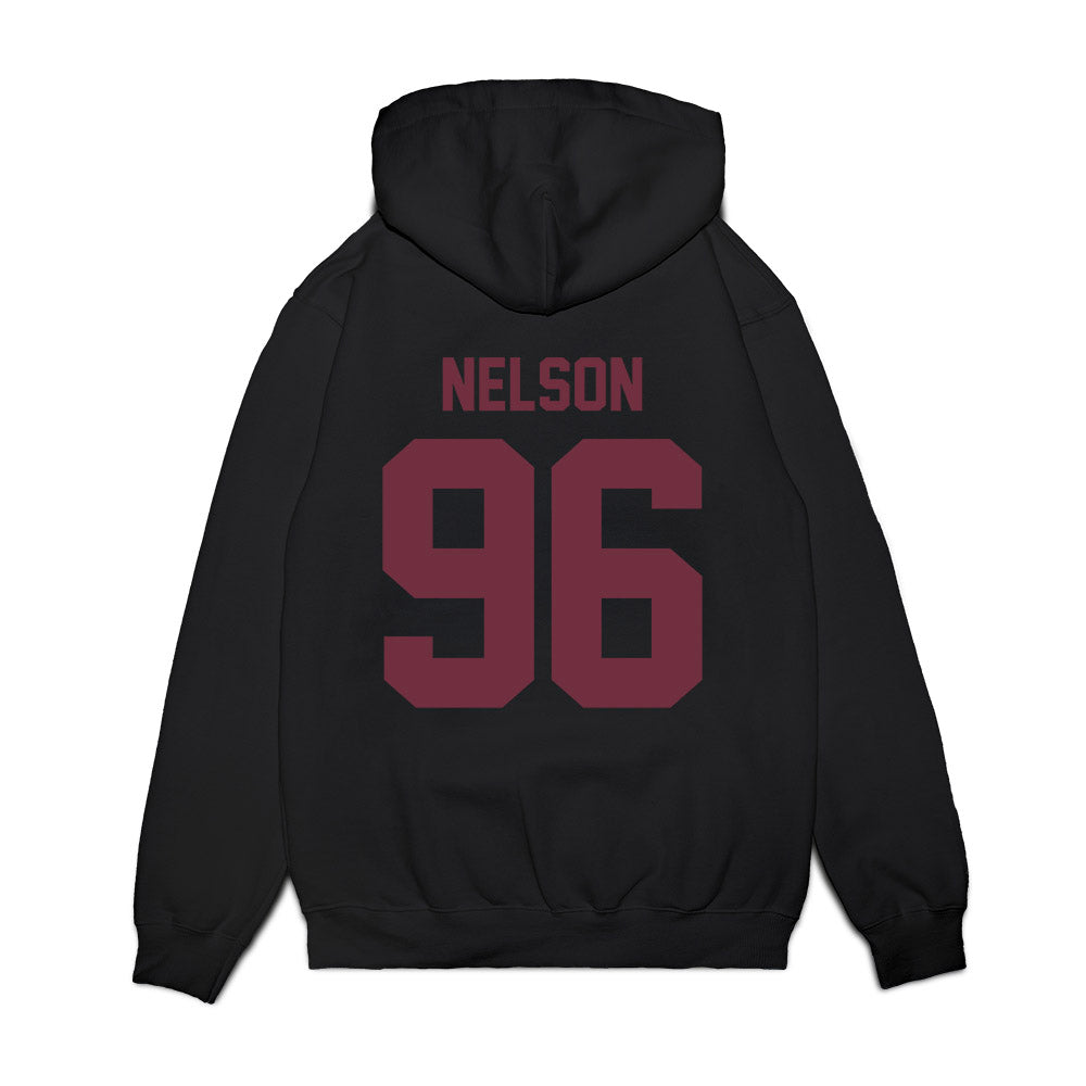 Mississippi State - NCAA Football : John Nelson - Vintage Helmet Premium Hooded Sweatshirt-1
