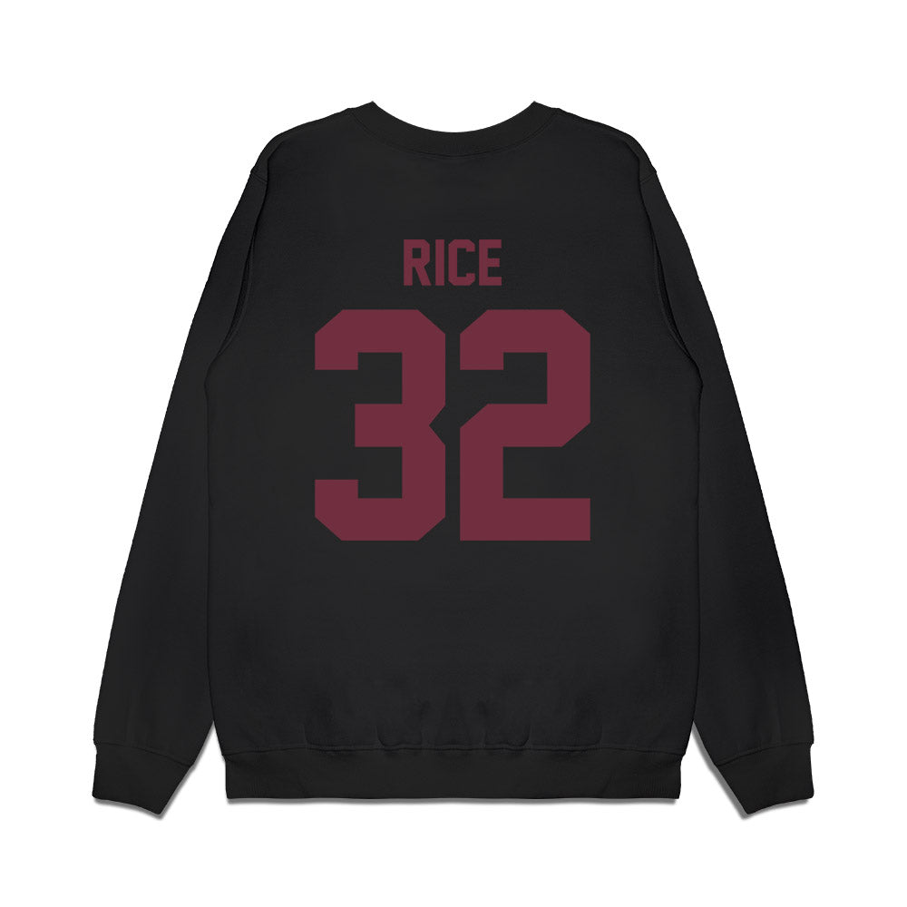 Mississippi State - NCAA Football : AJ Rice - Vintage Helmet Premium Crewneck Sweatshirt-1