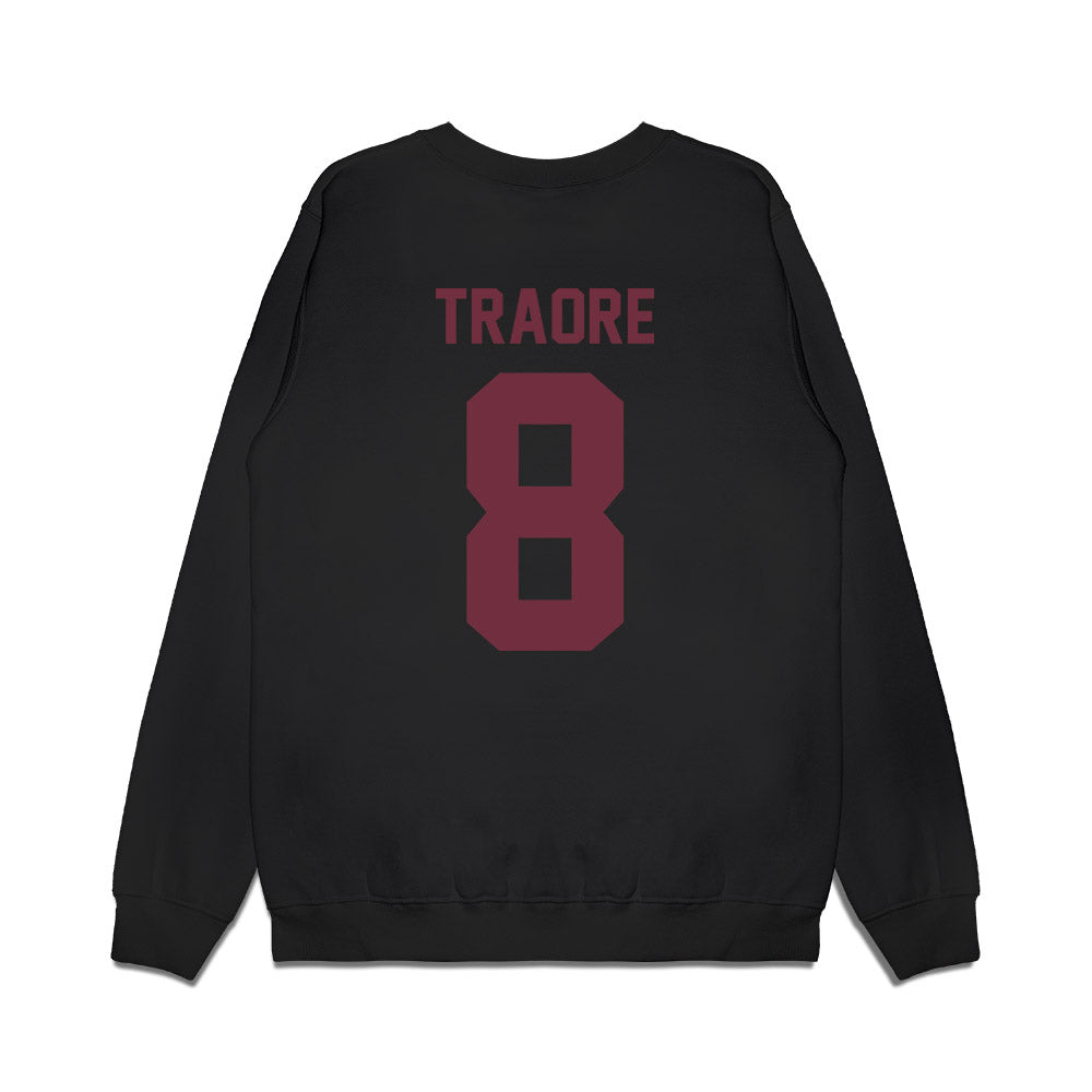 Mississippi State - NCAA Football : Seydou Traore - Vintage Helmet Premium Crewneck Sweatshirt-1