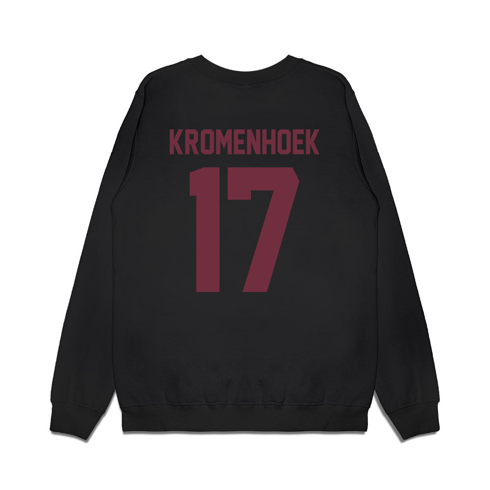 Mississippi State - NCAA Football : Luke Kromenhoek - Vintage Helmet Premium Crewneck Sweatshirt-1
