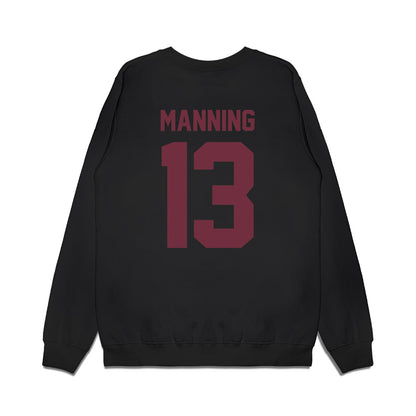 Mississippi State - NCAA Football : Jahron Manning - Vintage Helmet Premium Crewneck Sweatshirt-1